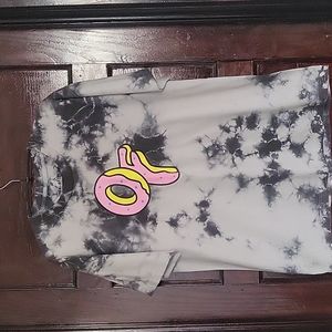 Odd Future Logo Gray Tie-dyed T-shirt.